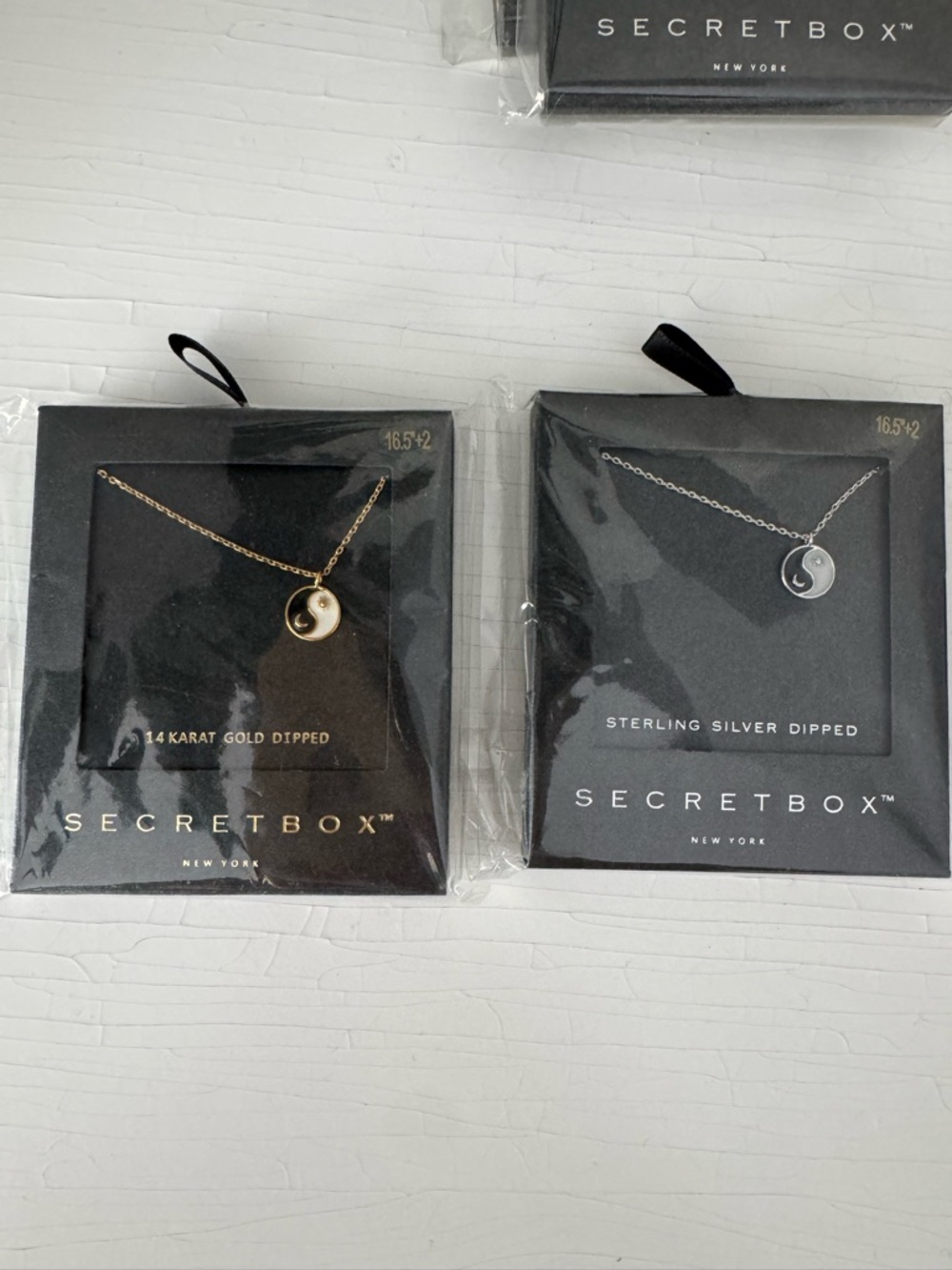 Gold and Silver Yin Yang Necklaces